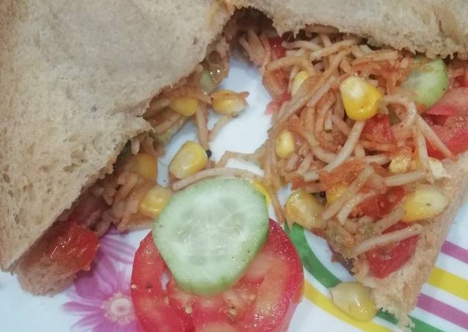 Noodles Sandwich Recipe