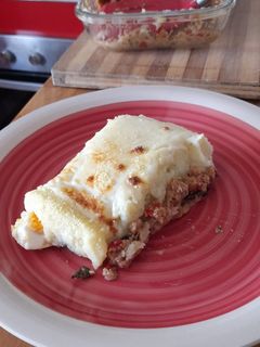 Una foto de Pastel de papa vegetariano