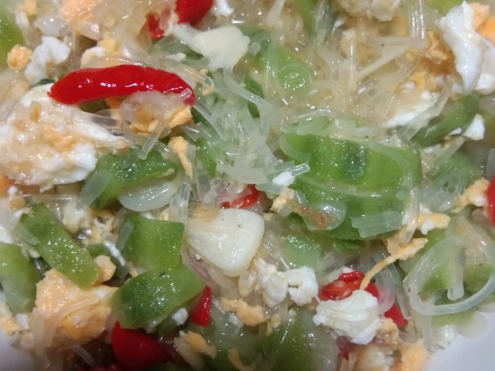 Cara Gampang Menyiapkan Resep Tumis Oyong Telur Soun #108 yang Lezat Sekali Anti Ribet, Uenak Banget