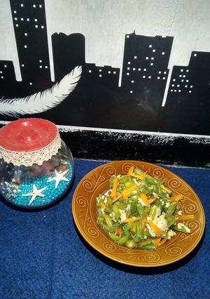 Foto resep Oseng Buncis Wortel Telur Orak Arik