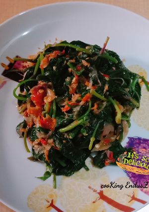 Foto resep Plecing daun ubi jalar