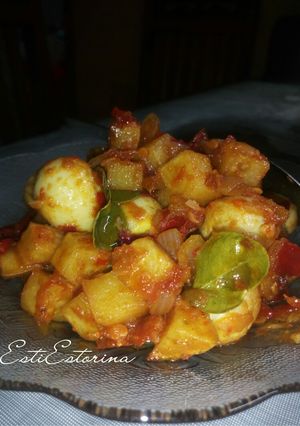 Foto resep Telur puyuh kentang balado #BikinRamadanBerkesan