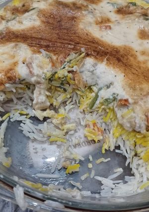 صورة لوصفة باشميل بالرز