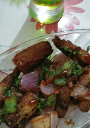 A picture of Baby corn Manchurian.