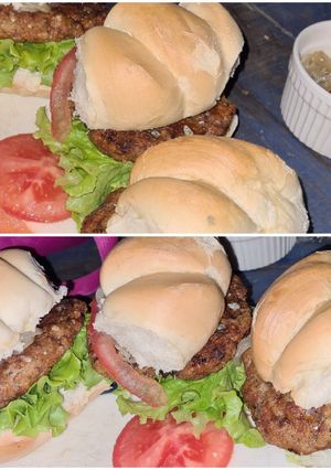 Una foto de Hamburguesas de cerdo
