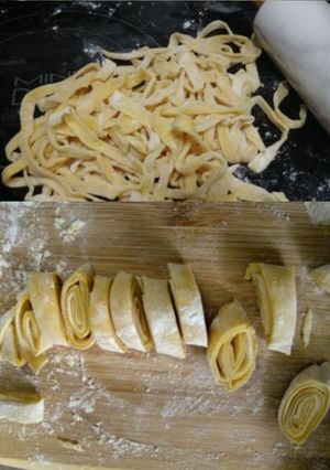 A picture of Homemade pastaaa.