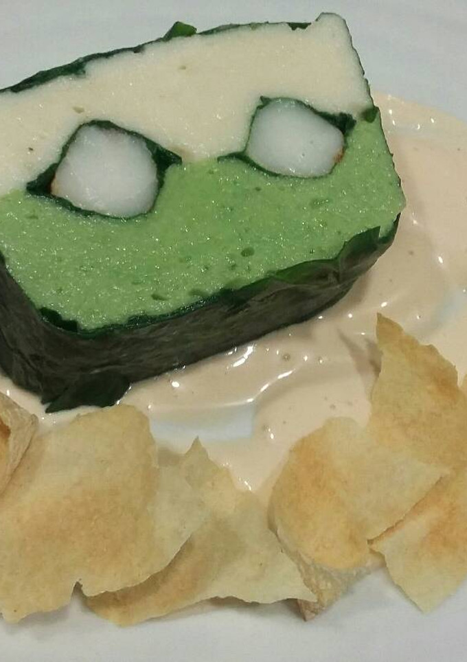 Una foto de Pastel de merluza y langostinos