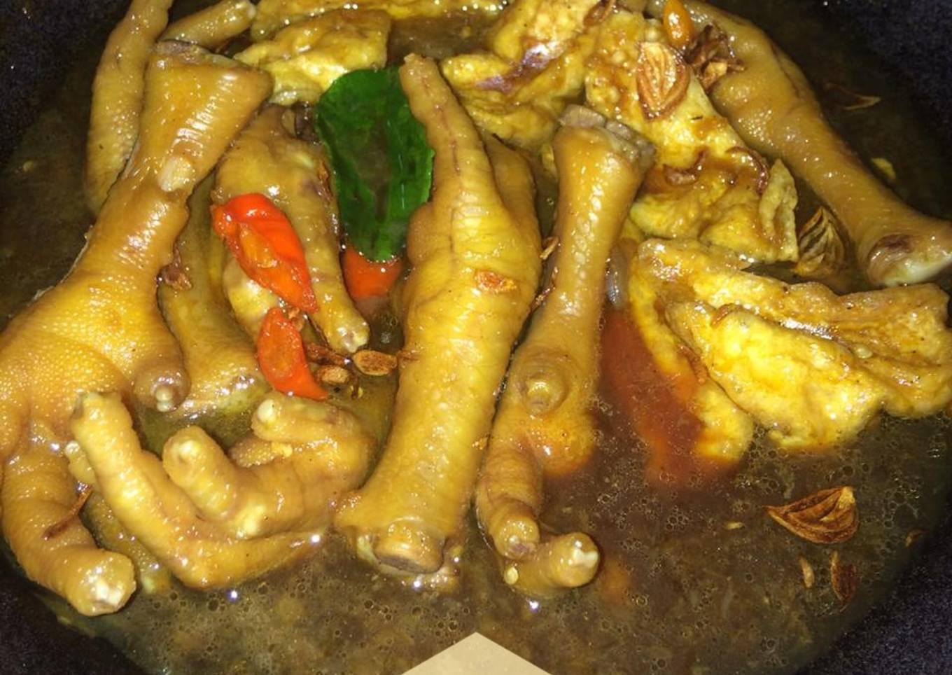 Semur Ceker plus Tahu