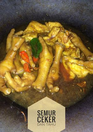 Foto resep Semur Ceker plus Tahu