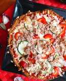Pizza de atún con base de boniato (sin gluten)