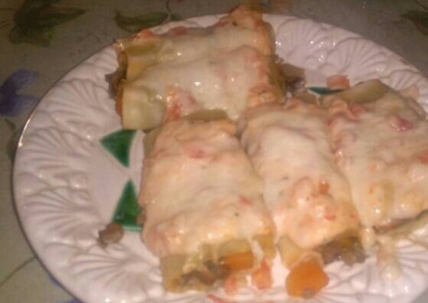 Canelones de verduras