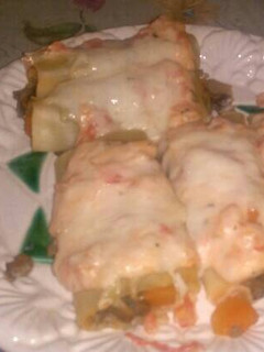 Una foto de Canelones de verduras