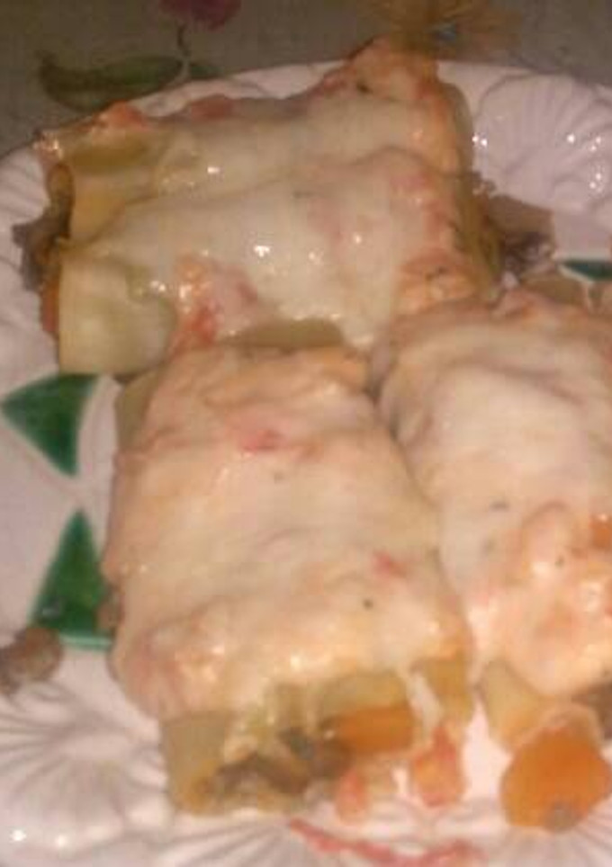 Una foto de Canelones de verduras