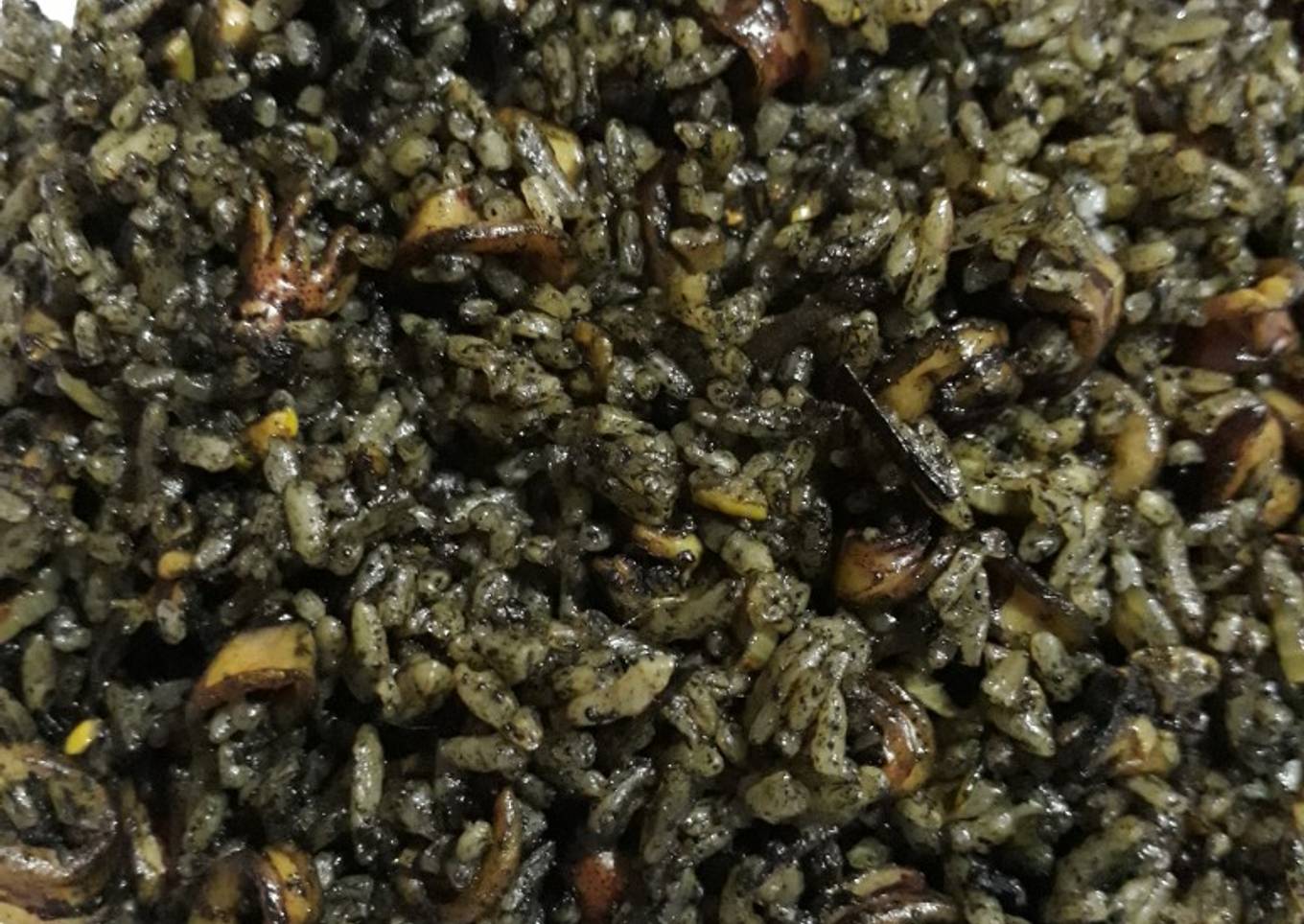 Cumi hitam dengan nasi goreng #BikinRamadhanBerkesan