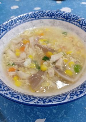 Foto resep Sup ayam jamur dan jagung manis