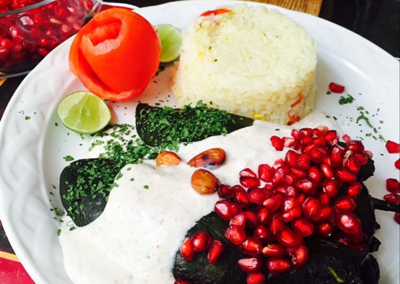 Chiles en nogada no pueden faltar en este mes patrio!!