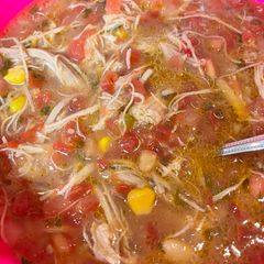 A picture of Chicken Tortilla Soup.
