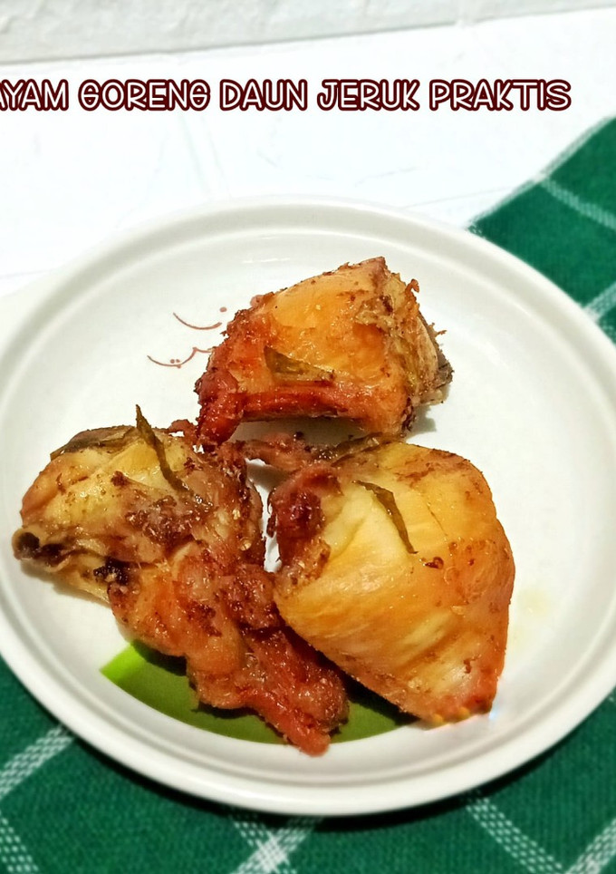Foto resep Ayam Goreng Daun Jeruk Praktis