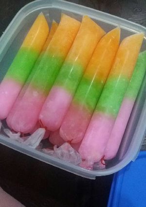 Foto resep Es pelangi/rainbow