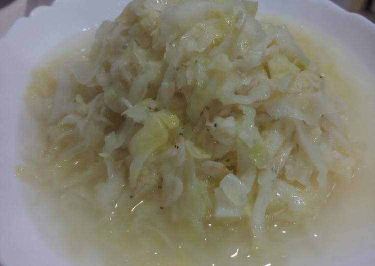 Tumis Kol dengan Ebi (sayur kubis)