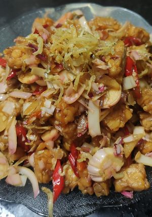Foto resep Tumis Tempe Teri Kecombrang