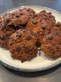 Galletas integrales de avena y chocolote (casi sin azúcar)