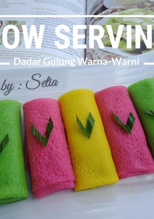 Foto resep Dadar Gulung Warna-Warni