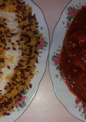 عکسی از دستور زرشک پلو با مرغ 😊