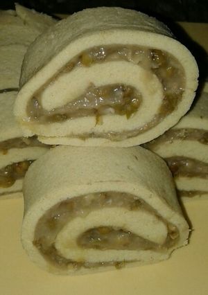 Foto resep Bolu gulung fla kacang hijau tanpa sp
