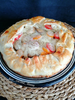 Una foto de Galette de verduras y Mozzarella