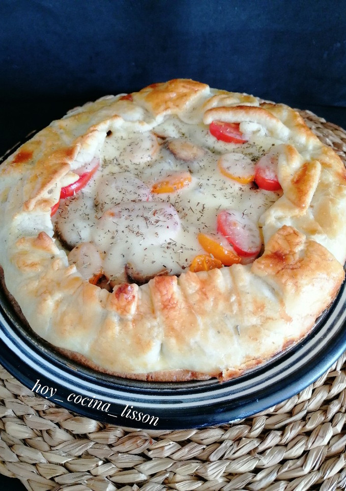 Una foto de Galette de verduras y Mozzarella