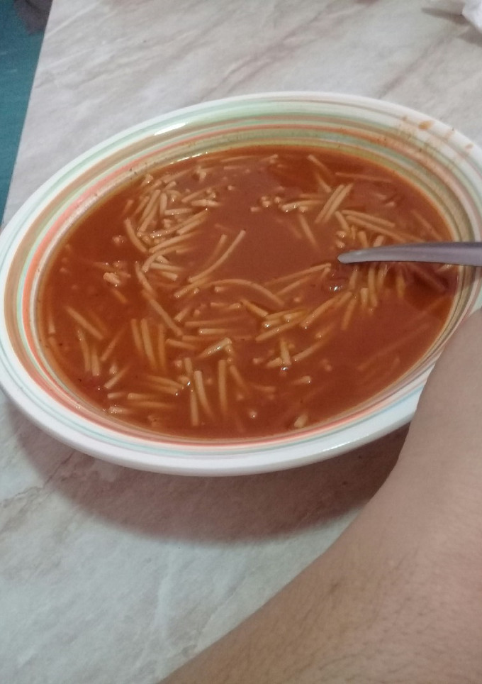 Una foto de Sopa de fideo a los 4 chiles