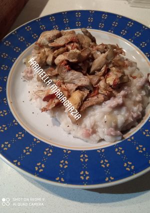 Foto di Risotto con carciofi km zero e salsiccia 👩‍🍳❤️