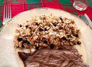 Una foto de Arroz árabe con mi toque