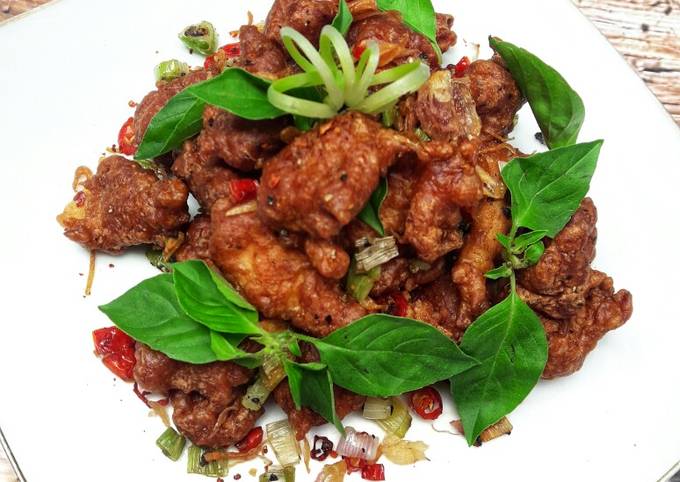 Ayam Popcorn Goreng Bawang