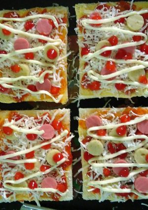 Foto resep Pizza roti tawar sederhana