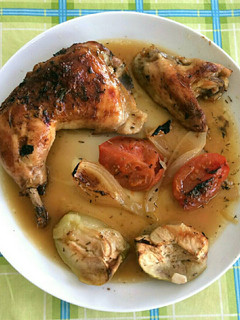 Una foto de Pollo a la cerveza con limón