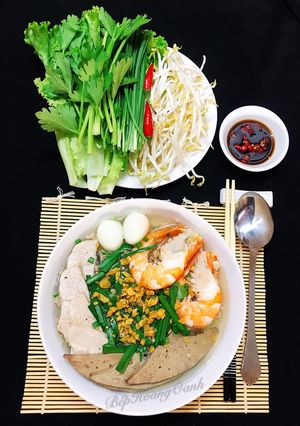 A picture of Hu Tieu Nam Vang (Phnom Penh Noodle Soup).
