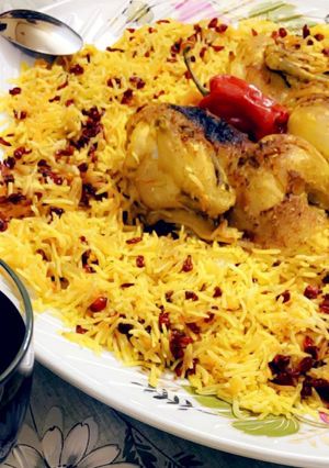 صورة لوصفة الرز الإيراني
