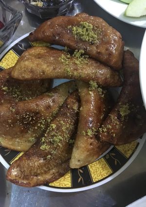 صورة لوصفة قطايف بالجوز