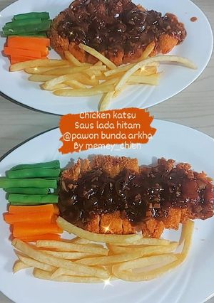 Foto resep Chicken katsu saus lada hitam bunda arkha