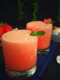 Carrot and strawberry juice