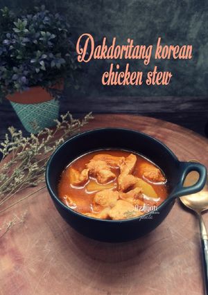 Gambar Dakdoritang  korean chicken stew #PinkBoxCereal #cook4shaf2
