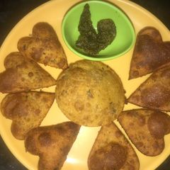 A picture of Masala Poori.