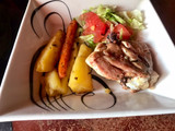 Pollo enmantecado al horno
