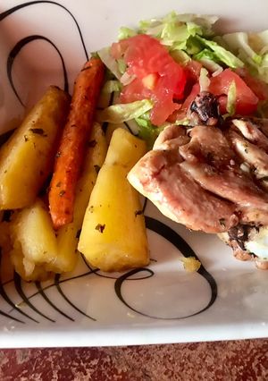 Una foto de Pollo enmantecado al horno
