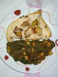 Filete de pez espada con espinacas