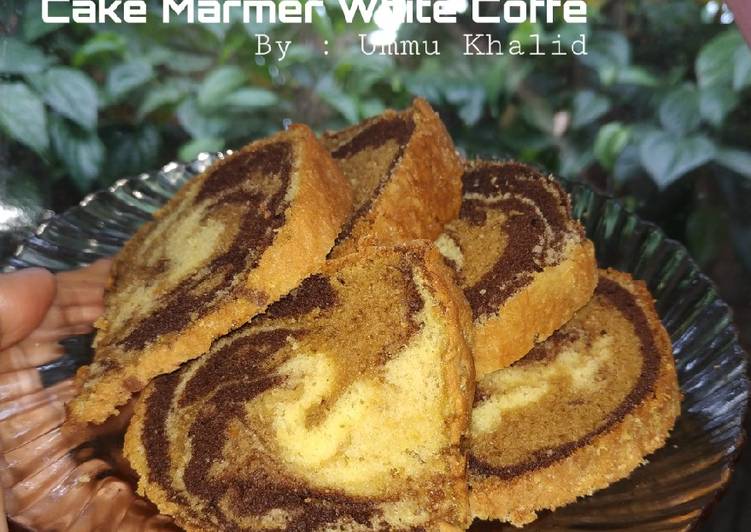 Cake Marmer White koffie