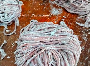 Foto resep Mie Ubi Ungu Homemade