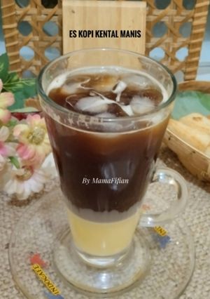 Foto resep Es Kopi Kental Manis